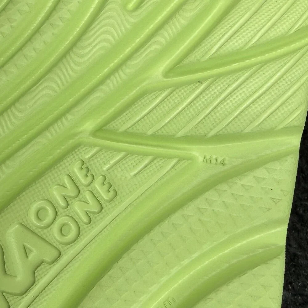 Hoka Ora Recovery Slide Sandals Men's Size 14 Neon Yellow Athletic Running Beach